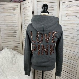 PINK by Victoria’s Secret Sparkly Faux Fur Jacket